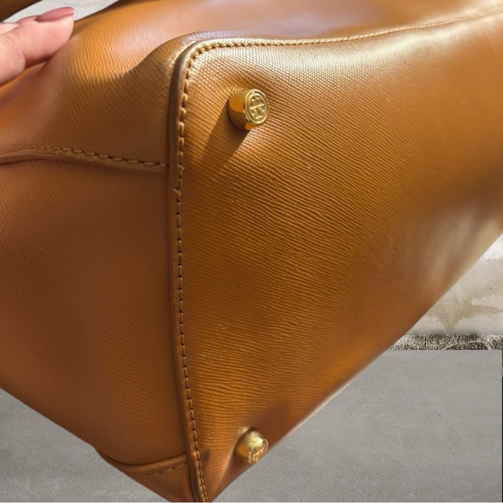 Tory Burch Tan Leather Satchel & Crossbody - Picture 8 of 12